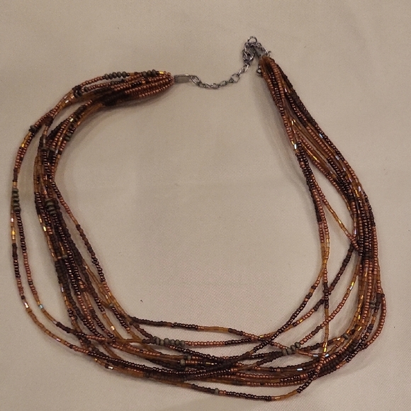 Multi-Strand Beaded‎ Necklace - Picture 1 of 3